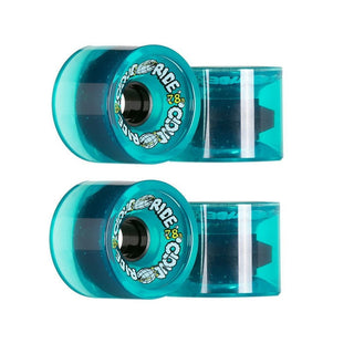 Cloud Ride Wheels Street Cruisers 69mm 78A Clear Turquoise (Set of 4)