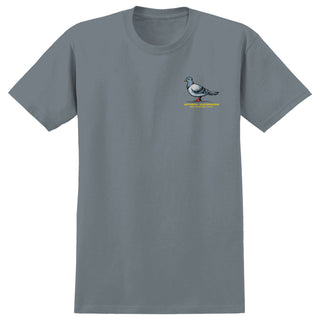 Anti Hero Skateboards Shirt Team Pigeon Granite (Garment Dye)