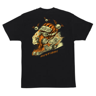 Creature Skateboards Shirt Crash and Burn Black