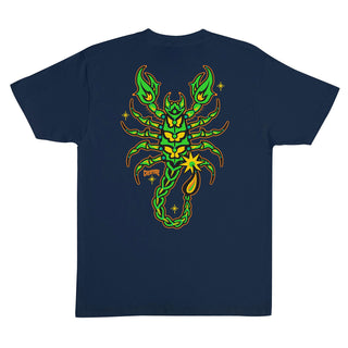 Creature Skateboard T-Shirt Deadly Sands Navy