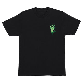 Creature Skateboard T-Shirt Meat Grinder Black