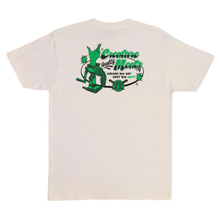 Creature Skateboard T-Shirt Meat Grinder Natural