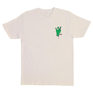 Creature Skateboard T-Shirt Meat Grinder Natural