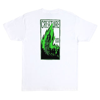 Creature Skateboards Shirt Burn Witch Burn White