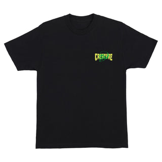 Creature Skateboards Shirt Spiral Skull Black