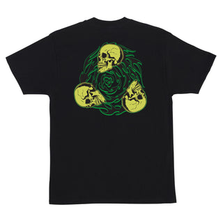 Creature Skateboards Shirt Spiral Skull Black