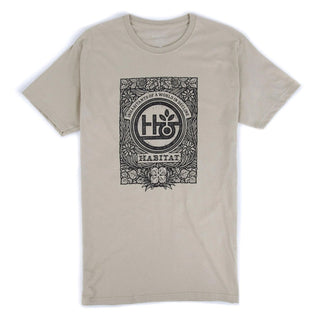 Habitat Skateboards Shirt Inscription Khaki