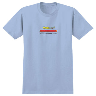 Krooked Skateboards Shirt Koffin  Powder Blue Blue