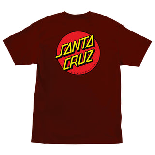 Santa Cruz Skateboards Shirt Classic Dot Burgundy