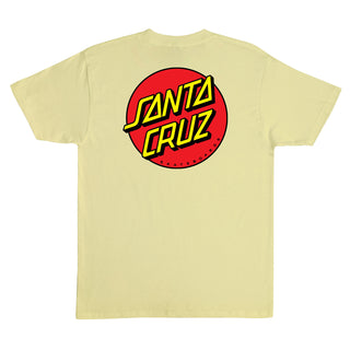 Santa Cruz Skateboards Shirt Classic Dot Cornsilk