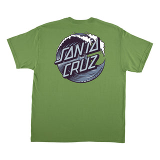 Santa Cruz Skateboards Shirt Wave Dot Kiwi Chilled