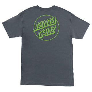 Santa Cruz Skateboards Shirt Opus Dot Charcoal Toxic Crackle