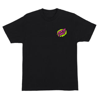 Santa Cruz Skateboard T-Shirt Slime Scream Black