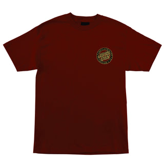 Santa Cruz Skateboards Shirt Loco Dot Burgundy