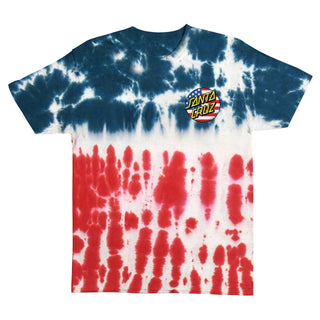 Santa Cruz Skateboards Shirt July 4th Dot V2 Flag
