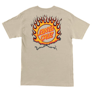 Santa Cruz Skateboards Shirt Forging Dot Sand