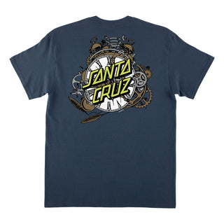 Santa Cruz Skateboards Shirt Grabke Exploding Dot Blue Dusk
