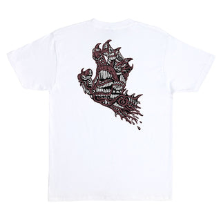Santa Cruz Skateboards Shirt Scourge Hand White