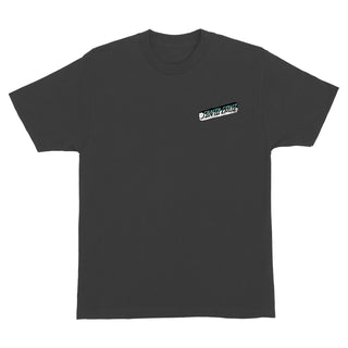 Santa Cruz Skateboards Shirt Damaged Hand Vintage Black