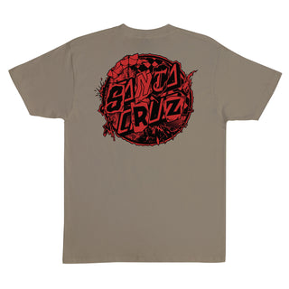 Santa Cruz Skateboards Shirt Pay Off Dot Prairie Dust
