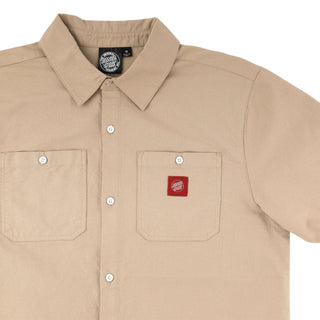 Santa Cruz Skateboards Shirt Opus Work Top Sand