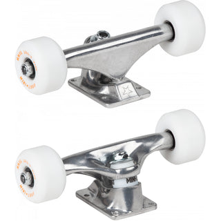 Santa Cruz Skateboard Classic Dot White 8.0" x 31.62" with Powell Mini Logo Package