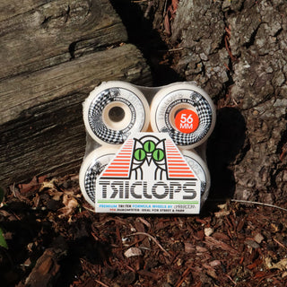 Triclops Skateboard Wheels 56mm Vertigo 99A White