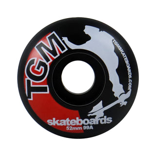 TGM Skateboard Wheels 52mm 99A Black