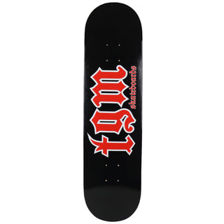 TGM Skateboards OG Goth Logo Skateboard Deck 8.25" x 31.75" Black