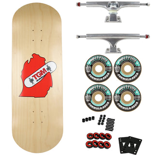 TGM Skateboards Symmetrical Twin Shape 10.25" x 32" Skateboard - Ace Trucks, Spitfire Wheels