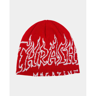 Thrasher Magazine Beanie Fire Outlined Skully Red