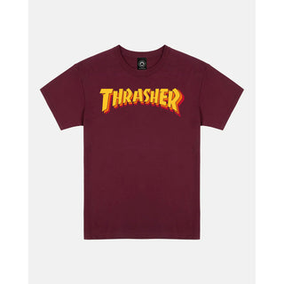 Thrasher Magazine Shirt Stacked Maroon