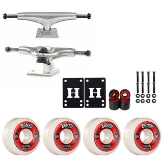 Thunder Skateboard Trucks 143 7.125" Kit Bones 52mm V5 OG White Wheels/Bearings/Hardware