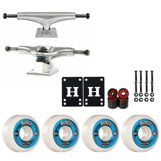 Thunder Skateboard Trucks 161 9.125" Kit Bones 53mm V5 OG White Wheels/Bearings/Hardware
