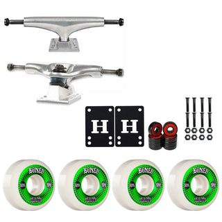 Thunder Skateboard Trucks 161 9.125" Kit Bones 54mm V5 OG White Wheels/Bearings/Hardware