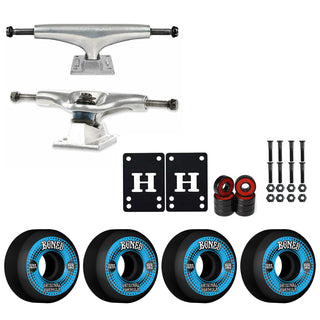Thunder Skateboard Trucks 143 7.125" Kit Bones 53mm V5 OG Black Wheels/Bearings/Hardware