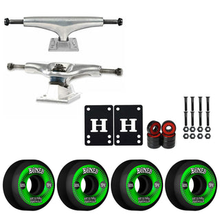 Thunder Skateboard Trucks 161 9.125" Kit Bones 54mm V5 OG Black Wheels/Bearings/Hardware