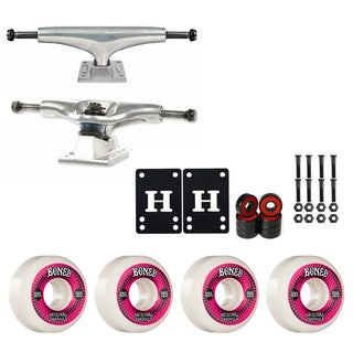 Thunder Skateboard Trucks 161 9.125" Kit Bones 55mm V5 OG White Wheels/Bearings/Hardware