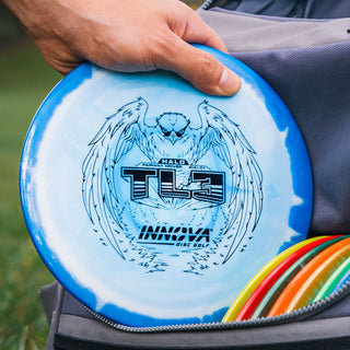 Innova Disc Golf Halo Star TL3 Fairway Driver 8/4/-1/1 Pink Red/Blue Metallic 160 grams