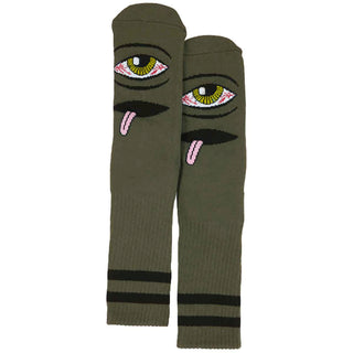 Toy Machine Skateboard Sock Bloodshot Eye Army