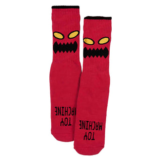 Toy Machine Skateboard Sock Monster Youth Red