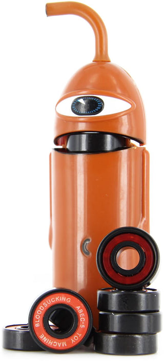Toy Machine Skateboard Bearings - Sect Abec 5 Orange - Set of 8 with Dispenser