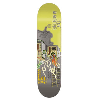 Toy Machine Skateboard Deck Collins Mind Control 7.75" x 31.25"