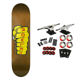 Toy Machine Skateboard Complete Rowley Fist Brown 8.5" x 31.75"