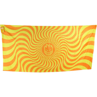 Spitfire Skateboard Wheels Bean Towel - Bighead Swirl Orange/Yellow - 30" x 60"