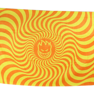 Spitfire Skateboard Wheels Bean Towel - Bighead Swirl Orange/Yellow - 30" x 60"
