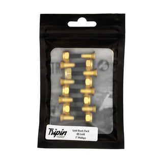 Tripin Skateboard Hardware 1" Phillips Gold Rush