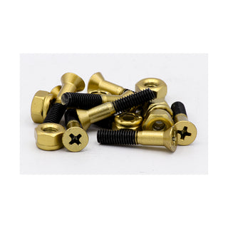 Tripin Skateboard Hardware 1" Phillips Gold Rush