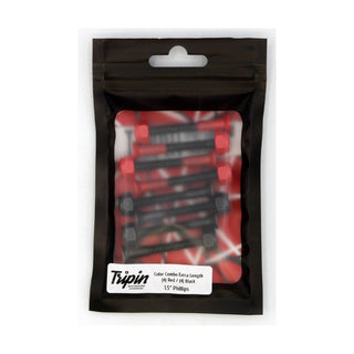 Tripin Skateboard Hardware 1.5" Phillips Hain-N Red