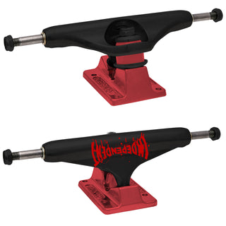 Independent Skateboard Trucks Stage 11 Standard Splatter Span Black/Red 144 (8.25")